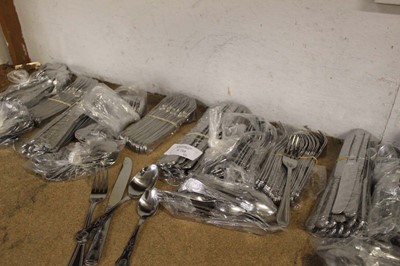 Lot 349 - Approximately 100 stainless steel place...