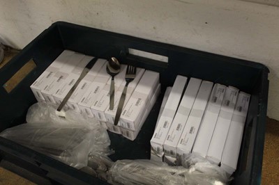 Lot 348 - Approximately 192 stainless steel place...