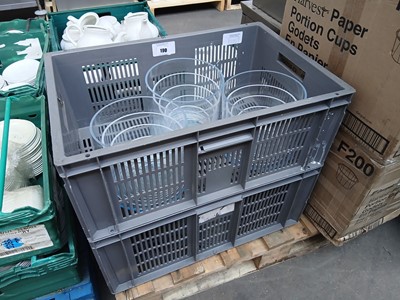Lot 190 - Two plastic crates containing a total of...