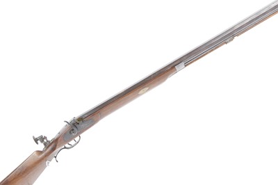 Lot 311 - (S58) .42 Percussion Target Rifle, 35 ins...