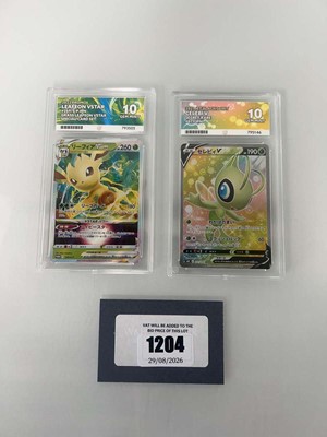 Lot 1204 - (2) 2021 Pokémon Jet-Black Spirit JPN #071 -...