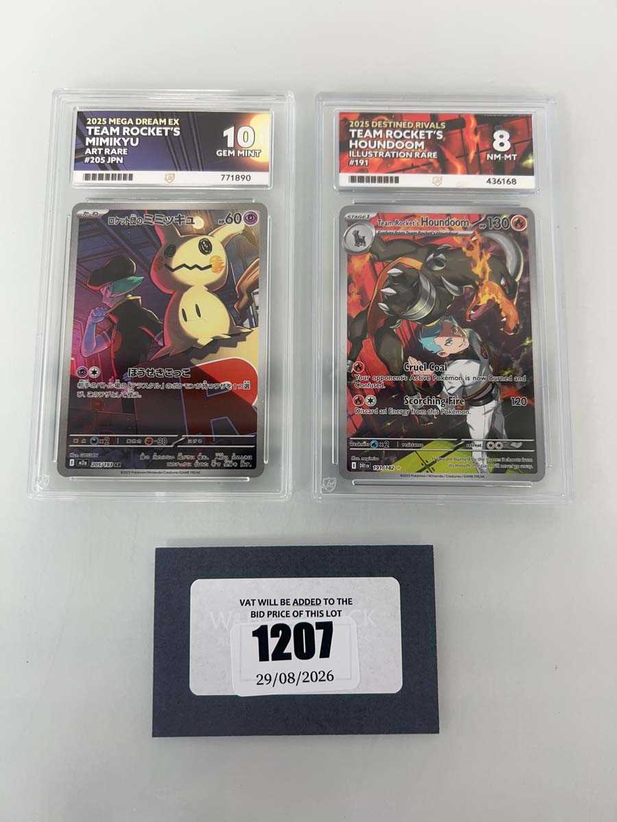 Lot 1207 - (2) 2025 Pokémon Mega Dream ex JPN #205 - Team...
