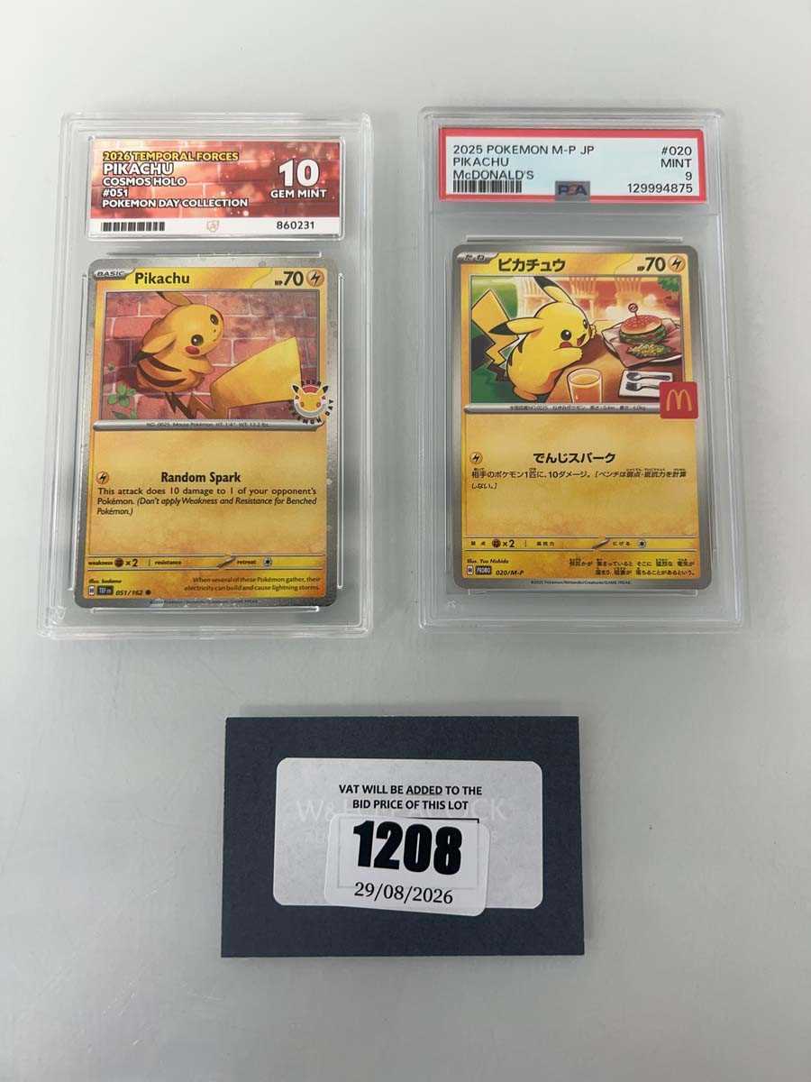 Lot 1208 - (2) 2025 Pokémon McDonald's Promo JPN #020/M-P...