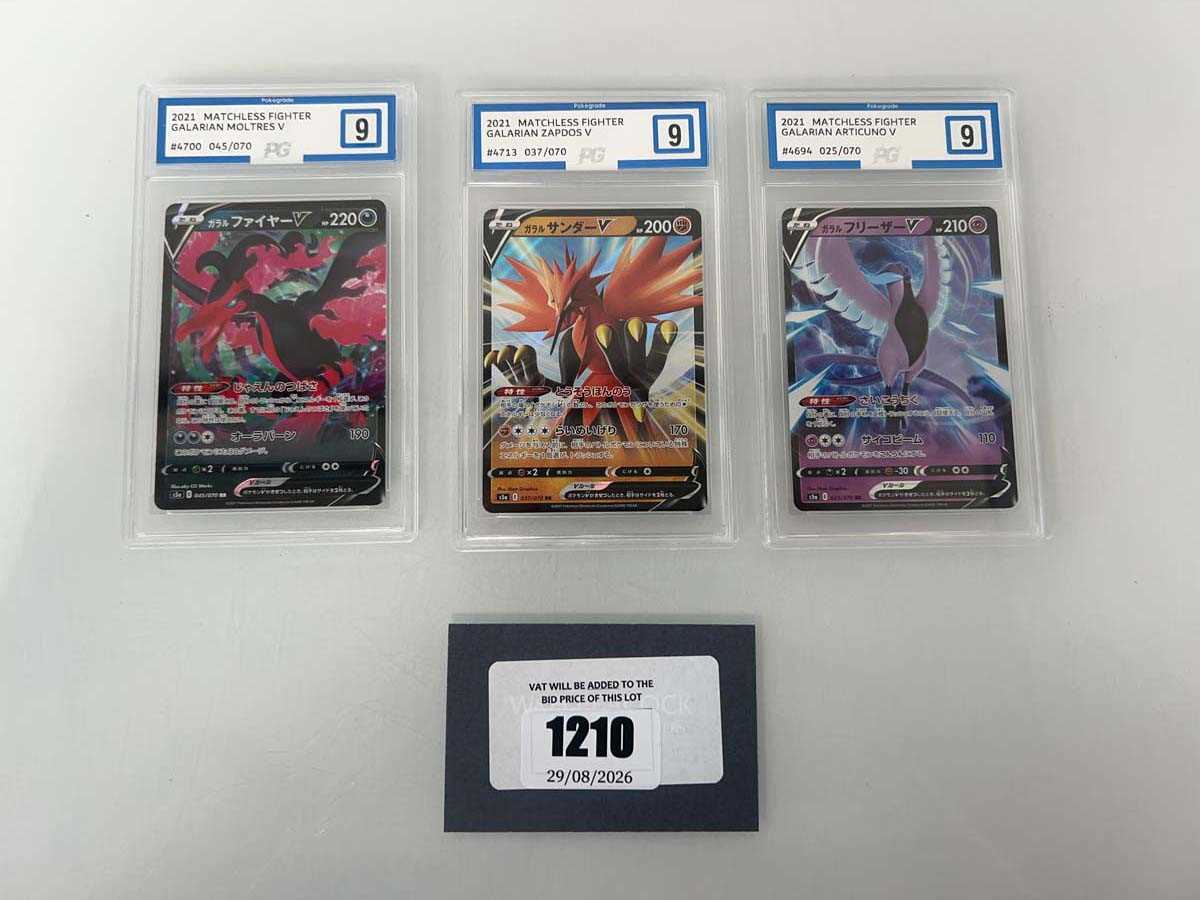 Lot 1210 - (3) 2021 Pokémon Matchless Fighter JPN #025 -...