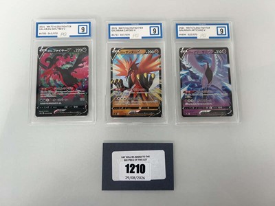 Lot 1210 - (3) 2021 Pokémon Matchless Fighter JPN #025 -...