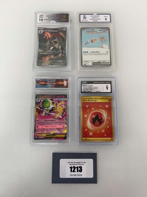 Lot 1213 - (4) 2023 Pokémon Obsidian Flames #222 - Eiscue...