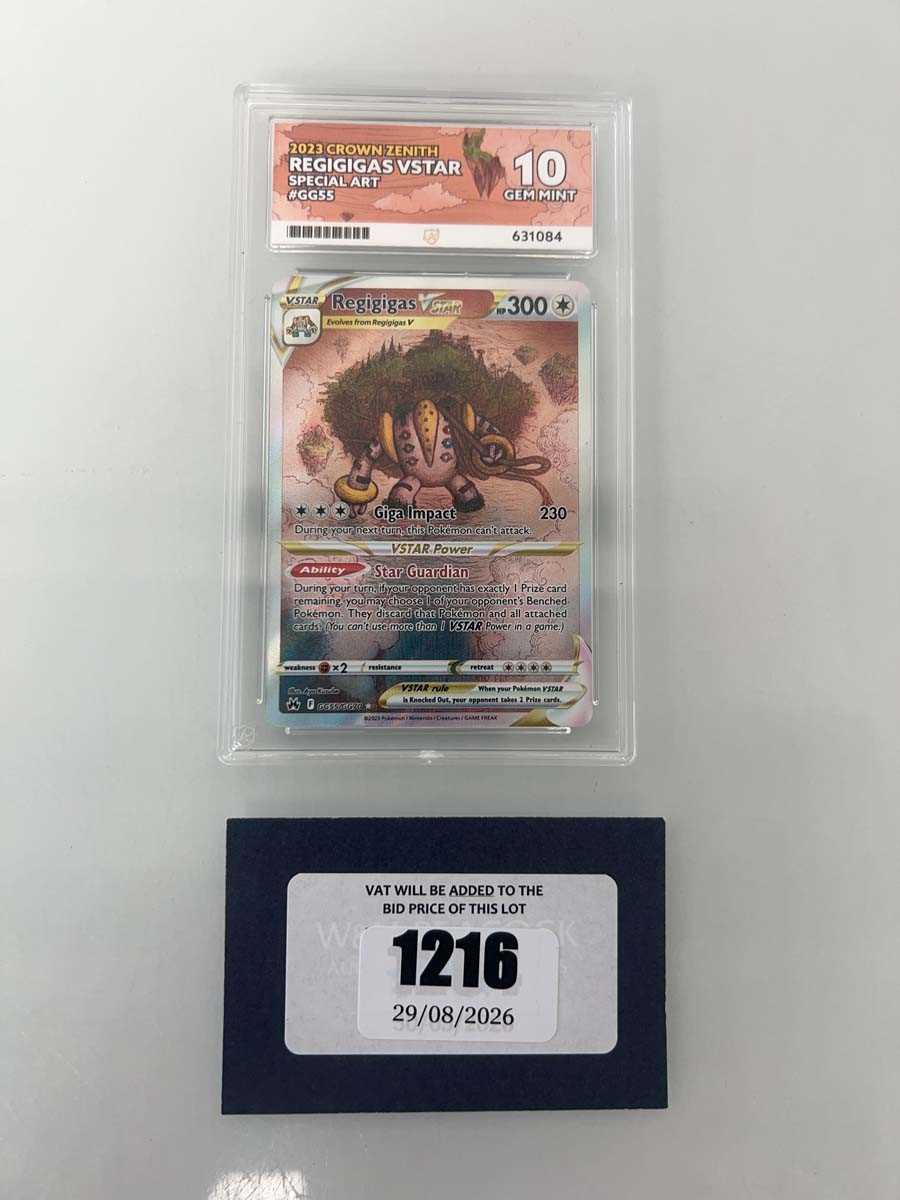 Lot 1216 - 2023 Pokémon Crown Zenith #GG55 - Regigigas...