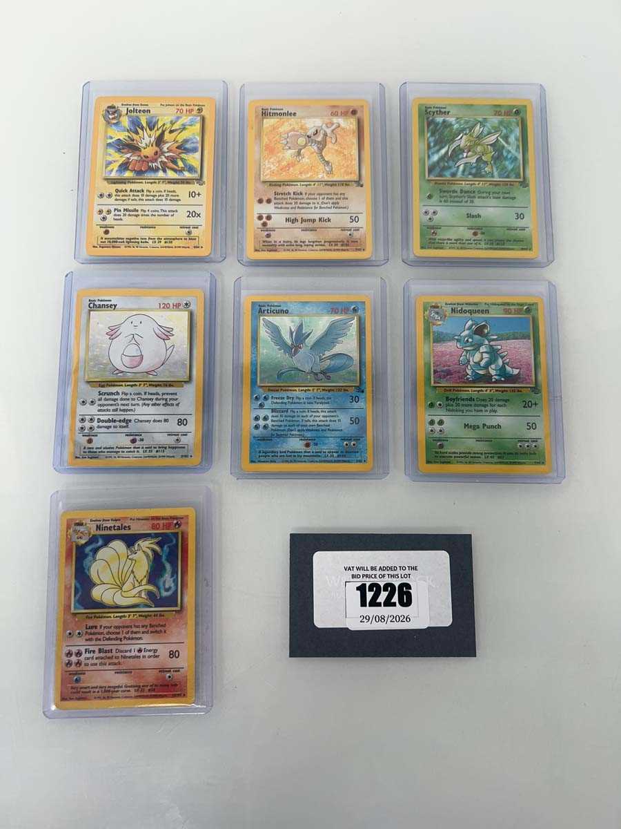 Lot 1226 - (7) Top Loaded Pokémon TCG Vintage Holographic...