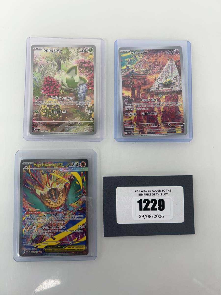 Lot 1229 - (3) Top Loaded Pokémon TCG: Mega Evolution -...