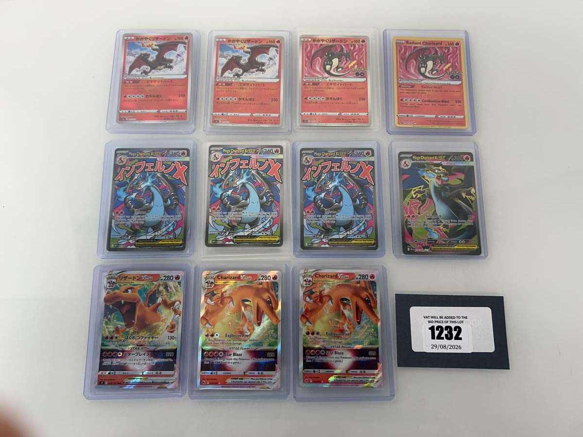 Lot 1232 - (11) Top Loaded Pokémon TCG Charizard cards...