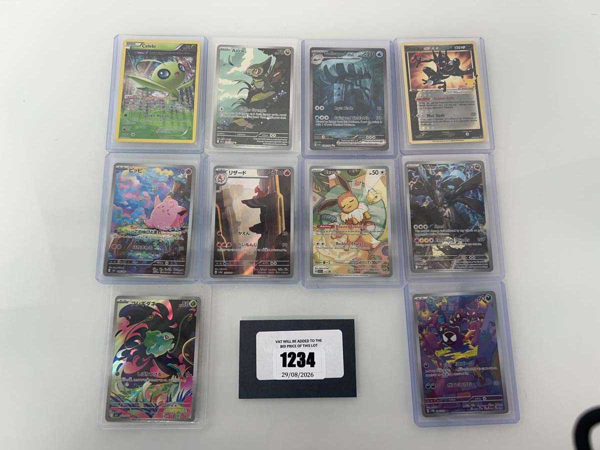 Lot 1234 - (10) Top Loaded English/Japanese Pokémon TCG...