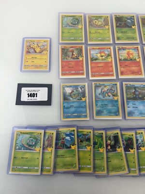 Lot 1401 - Complete set of Pokémon 25th Anniversary 2021...