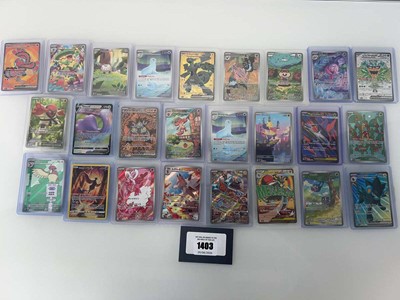 Lot 1403 - Approx. 25 Top Loaded Pokémon cards from...