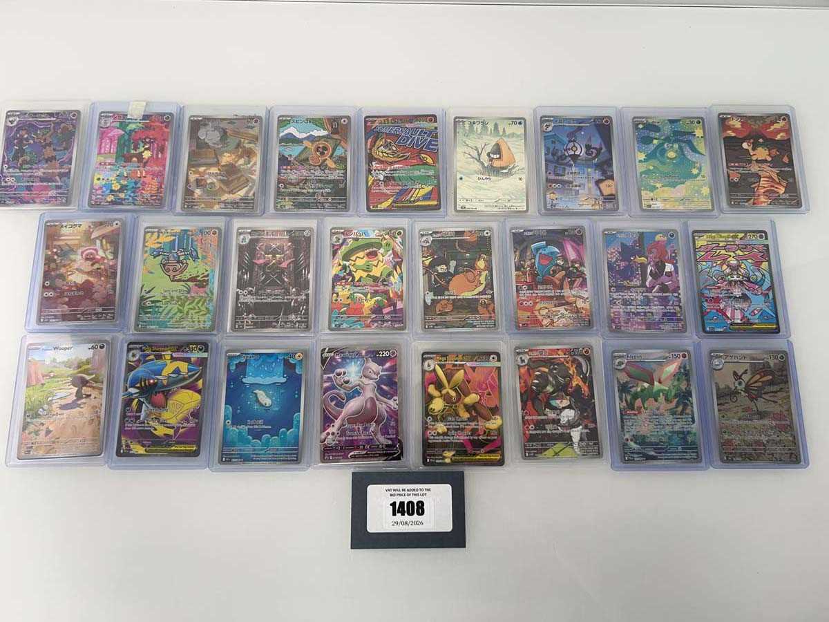 Lot 1408 - Approx. 25 Top Loaded Pokémon cards from...