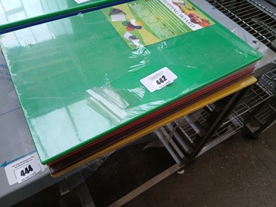 Lot 442 - 6x colour coded chopping boards