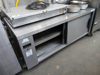 Lot 424 - 120cm Electic low level 2-door hot cupboard