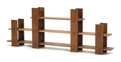 Lot 2 - A bespoke Japanese oak what-not in the Arts &...