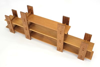Lot 2 - A bespoke Japanese oak what-not in the Arts &...