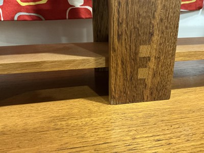 Lot 2 - A bespoke Japanese oak what-not in the Arts &...
