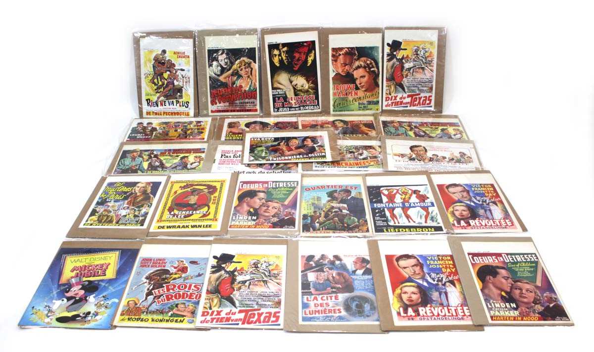 Lot 6 - A group of twenty-five lithographic movie...