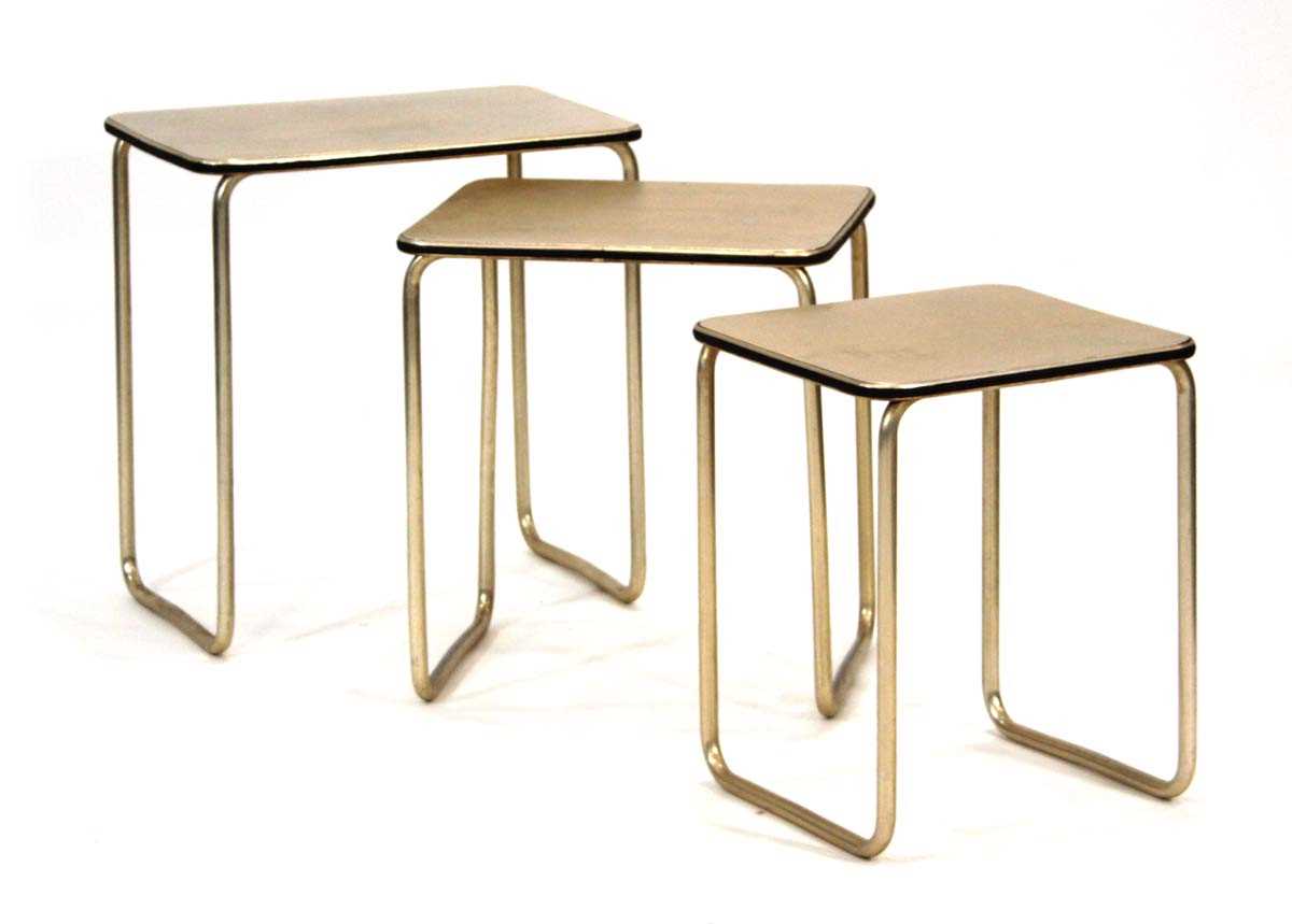 Lot 7 - A set of three 1940's nesting occasional...