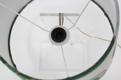 Lot 8 - A 1970/80's lucite table lamp comprised of two...