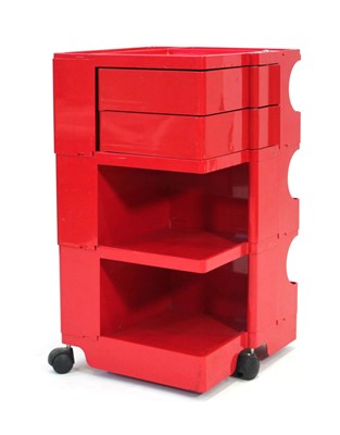 Lot 26 - An Italian red 'Boby' trolley by Joe Columbo,...