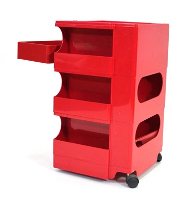 Lot 26 - An Italian red 'Boby' trolley by Joe Columbo,...