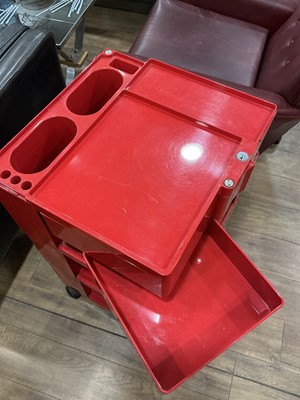 Lot 26 - An Italian red 'Boby' trolley by Joe Columbo,...