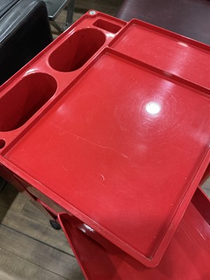 Lot 26 - An Italian red 'Boby' trolley by Joe Columbo,...