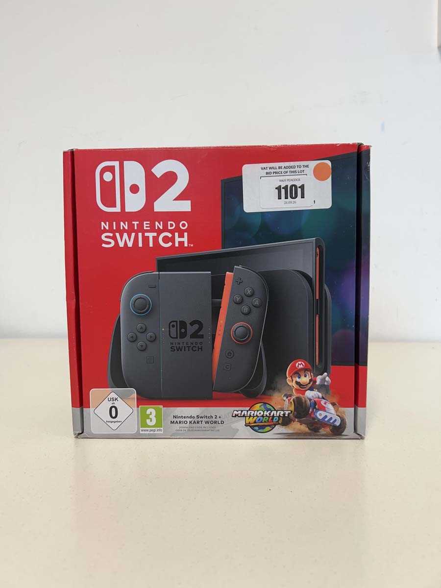 Lot Nintendo Switch 2 + Mario Kart World, boxed