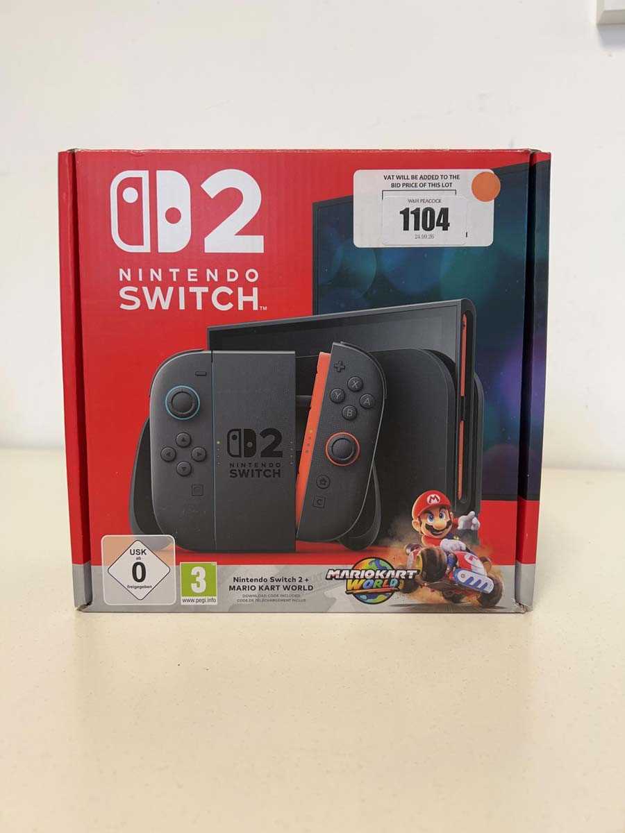 Lot Nintendo Switch 2 + Mario Kart World, boxed