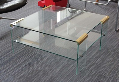 Lot 30 - (G) An Italian Hollywood Regency style glass...