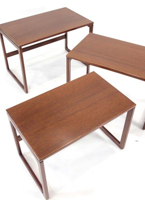 Lot 31 - A nest of three 1970's mahogany and...