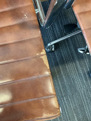 Lot 35 - (G) A set of six desk chairs in the style of...