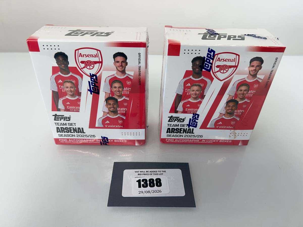 Lot 1388 - 2x Topps Arsenal Team Set Season 2025/26 Boxes