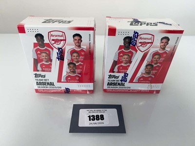 Lot 1388 - 2x Topps Arsenal Team Set Season 2025/26 Boxes