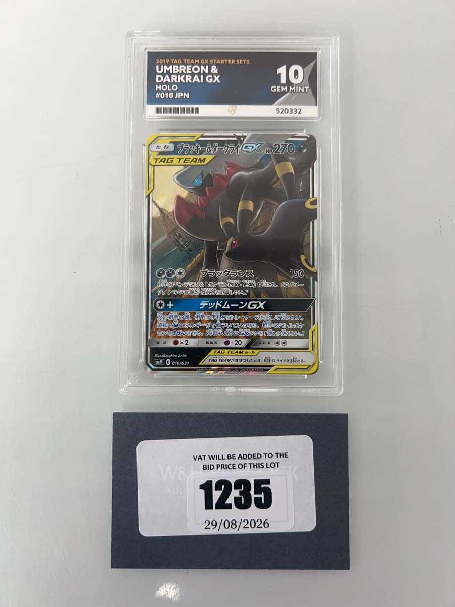 Lot 1235 - 2019 Pokémon Tag Team GX Starter Sets JPN #010...