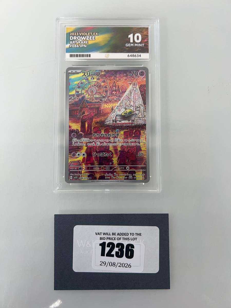 Lot 1236 - 2023 Pokémon Violet EX JPN #086 - Drowzee Art...