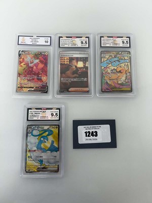 Lot 1243 - (4) 2025 Pokémon Dark Crystal Blaze CHN #147 -...