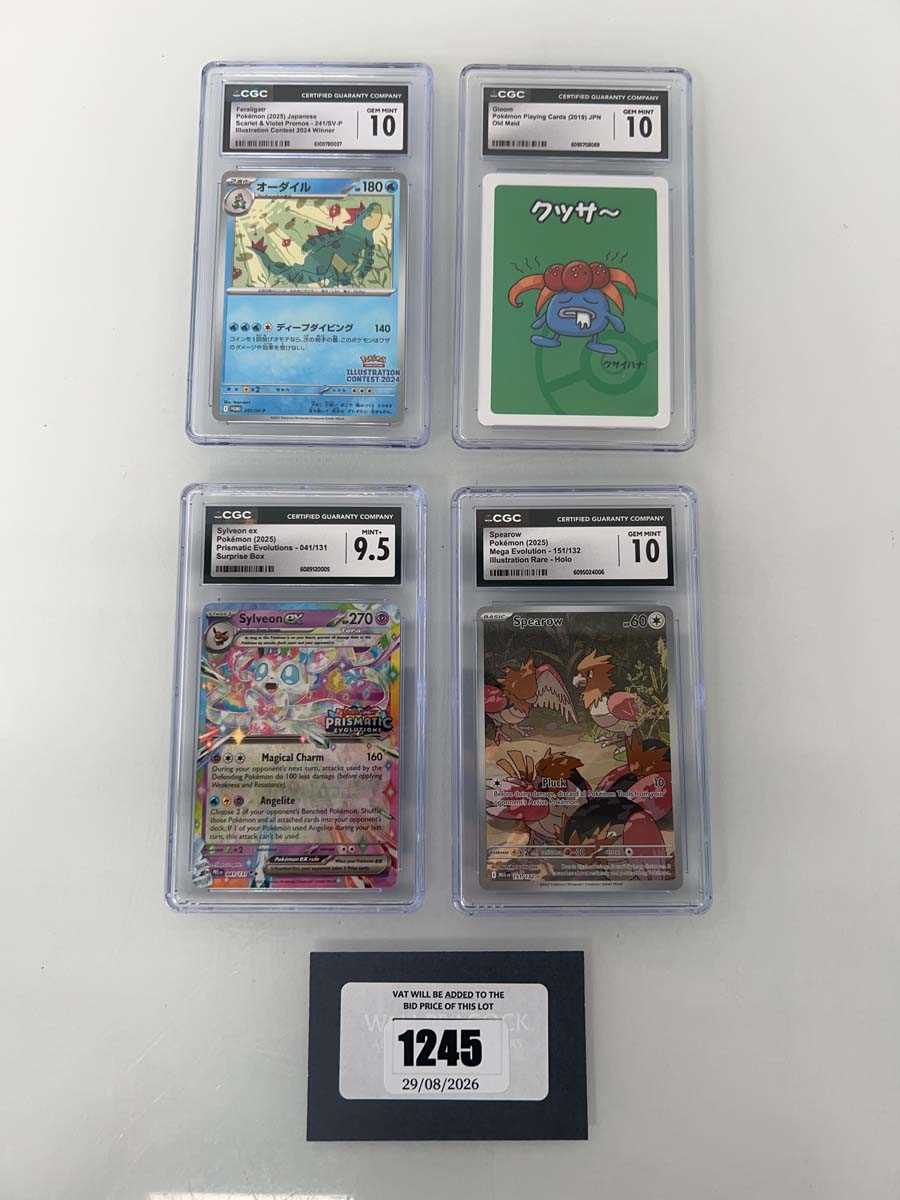 Lot 1245 - (4) 2025 Pokémon Mega Evolution #151 - Spearow...