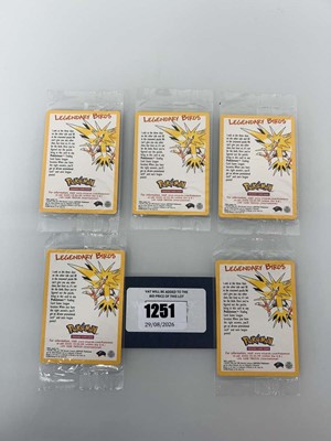 Lot 1251 - 5 Pokémon Movie Promo Legendary Birds cards