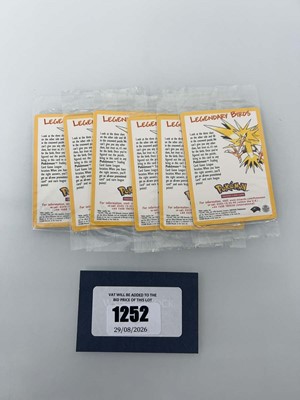 Lot 1252 - 5 Pokémon Movie Promo Legendary Birds cards