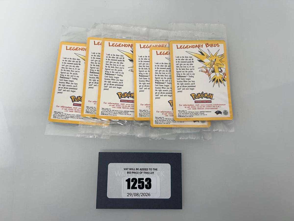Lot 1253 - 6 Pokémon Movie Promo Legendary Birds cards