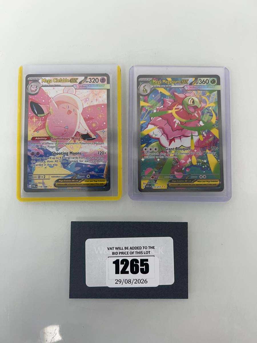 Lot 1265 - (2) Top Loaded Pokémon TCG: Mega Evolution -...