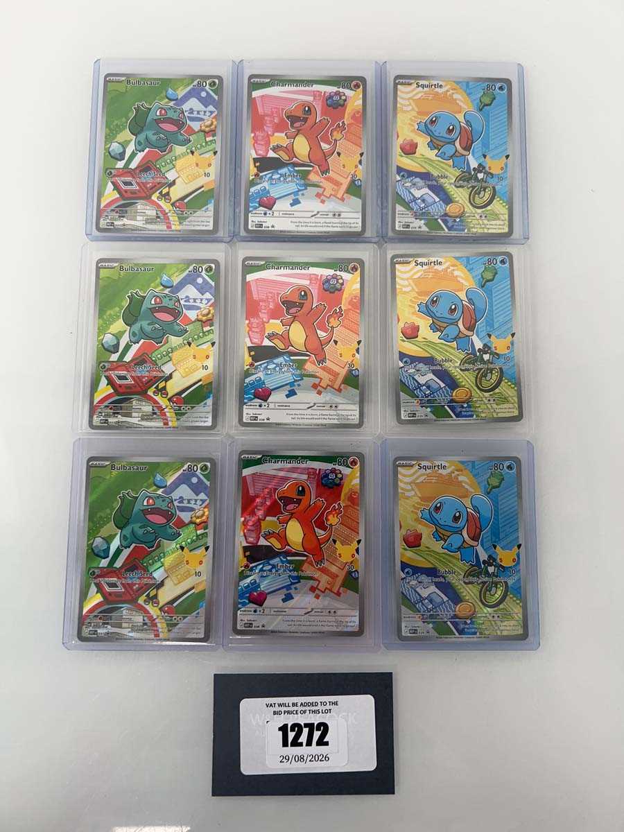 Lot 1272 - (9) Top Loaded Pokémon TCG: Mega Evolution...