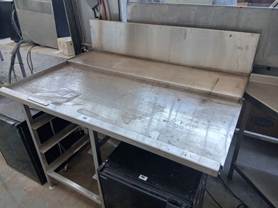 Lot 699 - 130cm stainless steel dishwasher draining...