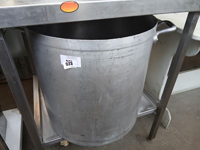 Lot 523 - 49cm diameter aluminium cook pot with 2 handles