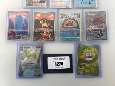 Lot 1274 - (9) Top Loaded English/Japanese/Korean Pokémon...