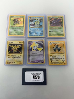 Lot 1276 - (6) Top Loaded Vintage Holographic Pokémon...